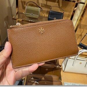 Tory Burch Tan Leather Card Case
